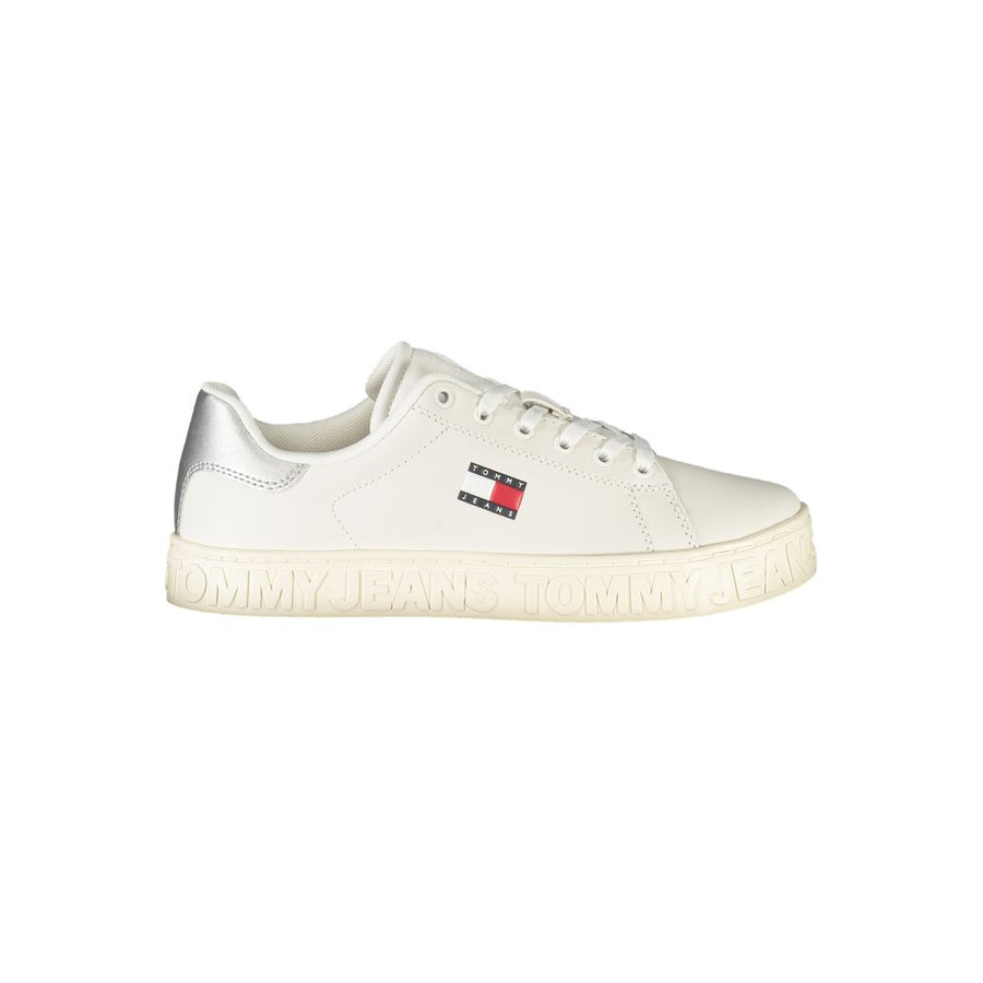 Tommy Hilfiger White Women's Polyurethane Sneakers