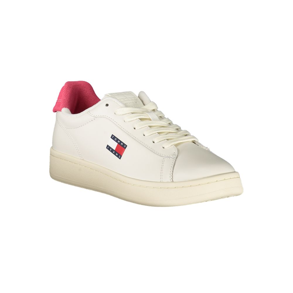 Tommy Hilfiger White Women's Polyurethane Sneakers