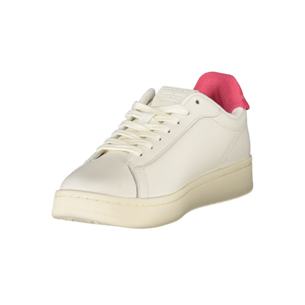 Tommy Hilfiger White Women's Polyurethane Sneakers