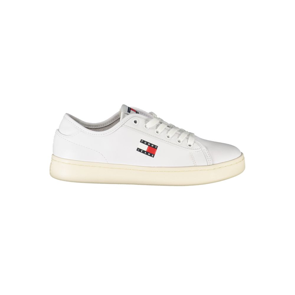 Tommy Hilfiger White Women's Polyurethane Sneakers
