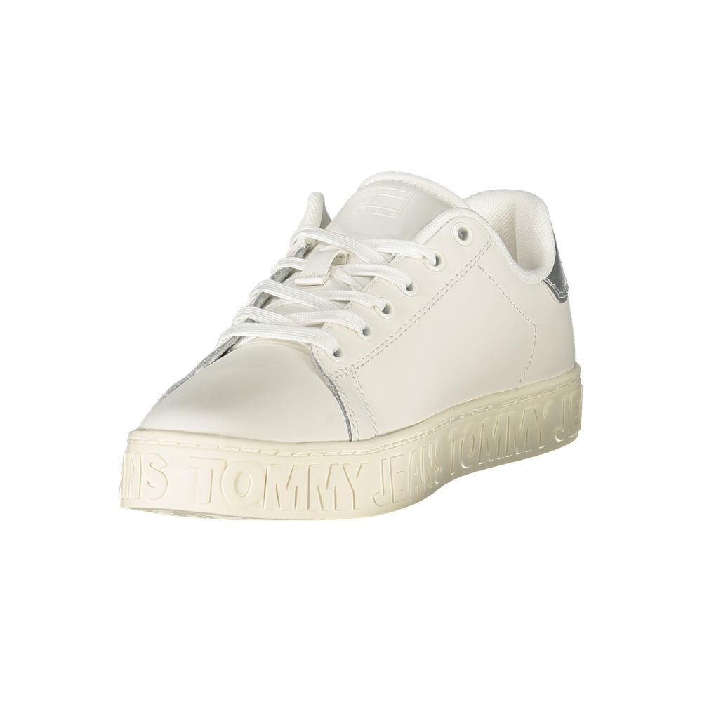 Tommy Hilfiger White Women's Polyurethane Sneakers