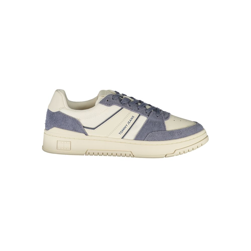 Tommy Hilfiger Men's White Leather Sneakers