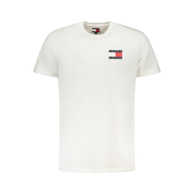 Tommy Hilfiger Weißes Herren-T-Shirt aus Baumwolle