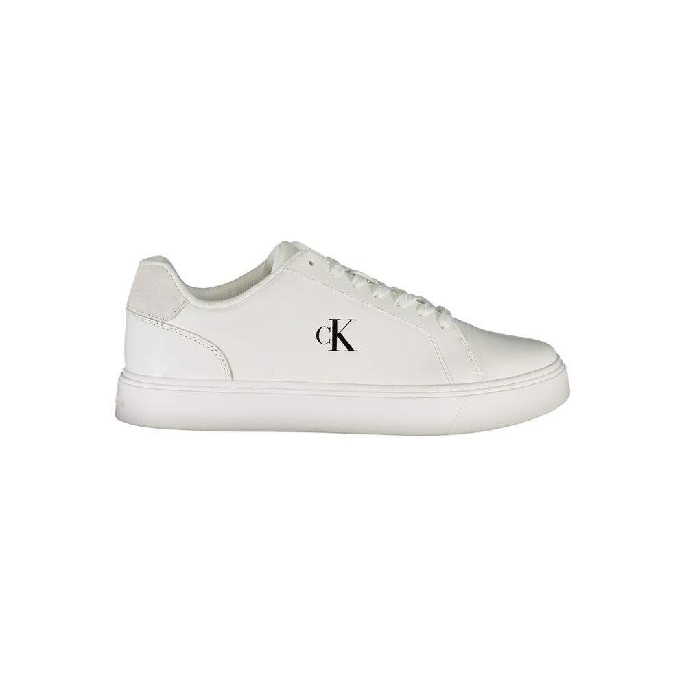 Calvin Klein White Polyurethane Men's Sneaker