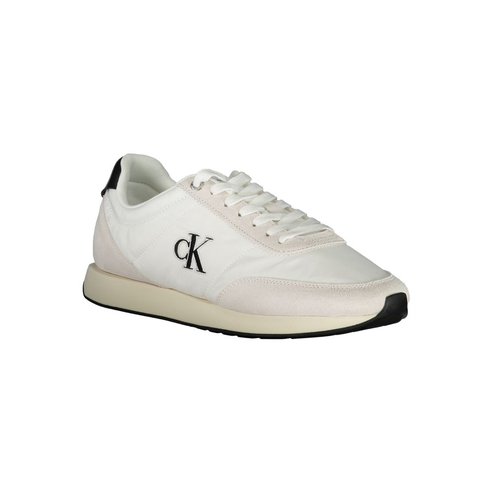 Calvin Klein White Men's Polyester Sneakers