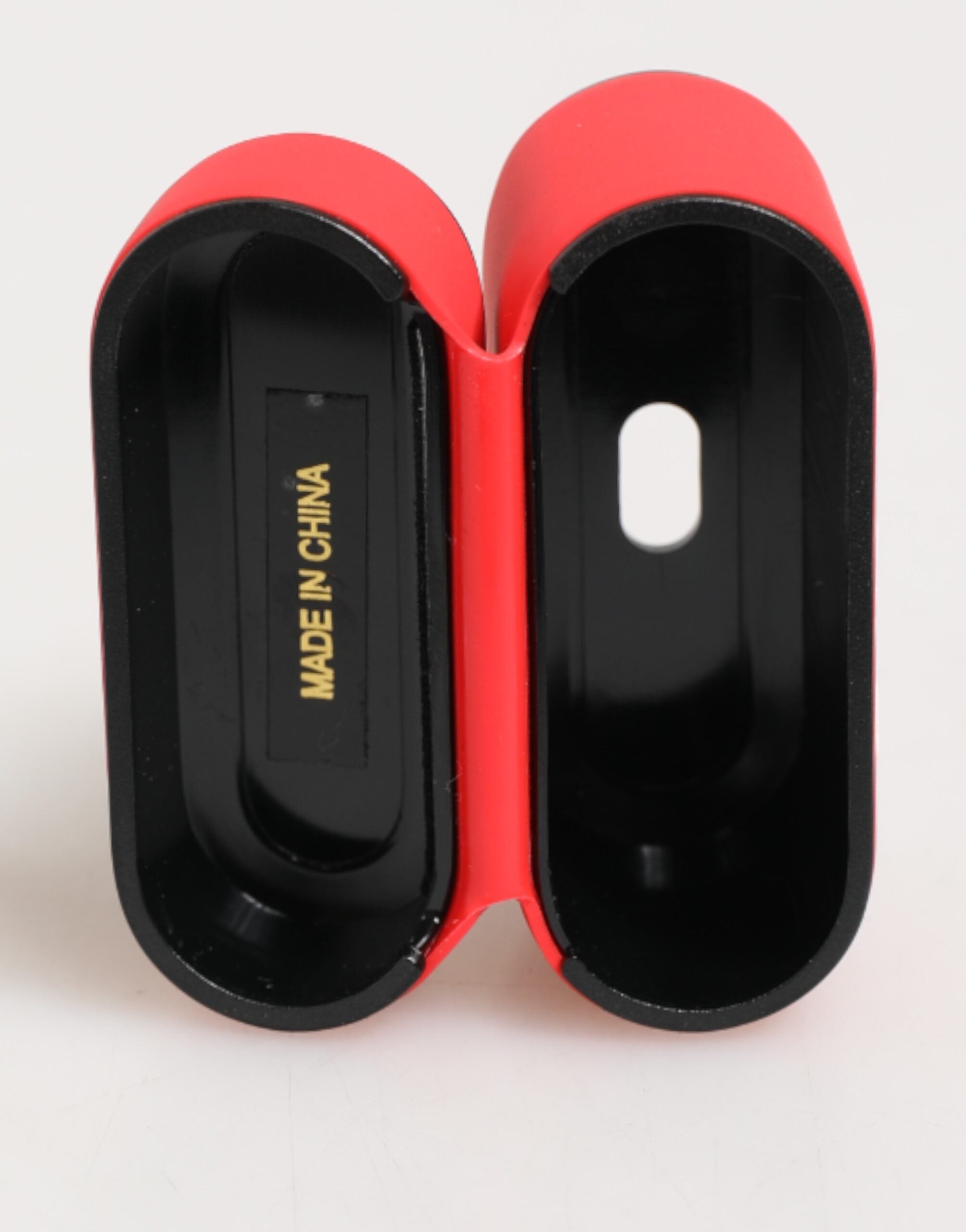 Dolce & Gabbana Rotes PVC DG Logo geprägte Herren Flip Case Airpods Hülle