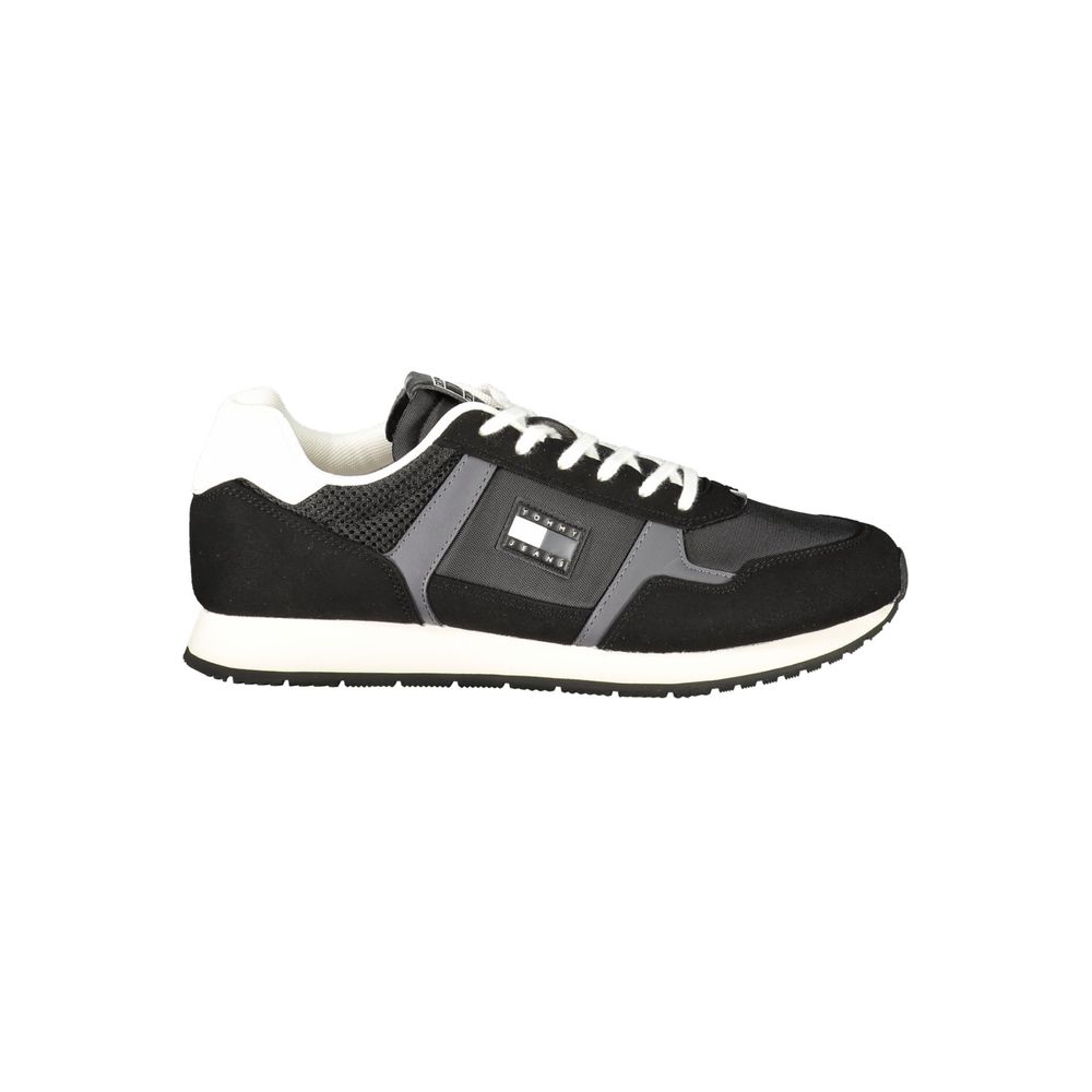 Tommy Hilfiger Men's Black Polyurethane Sneaker