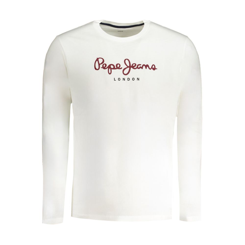 Pepe Jeans Men's Bianco Cotton T-Shirt