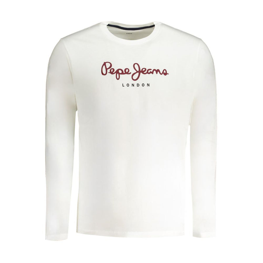 Pepe Jeans Men's Bianco Cotton T-Shirt