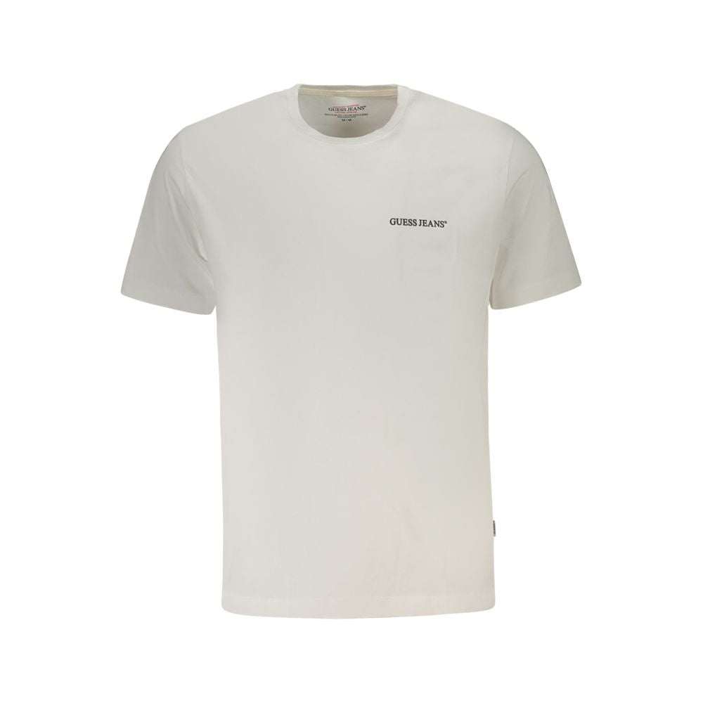 Guess Jeans Men's White Cotton T-Shirt