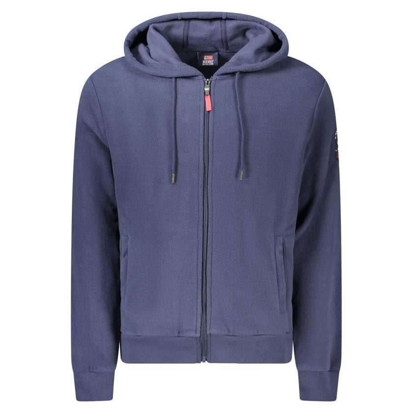 Norway 1963 Blauer Polyester Herren-Kapuzenpullover