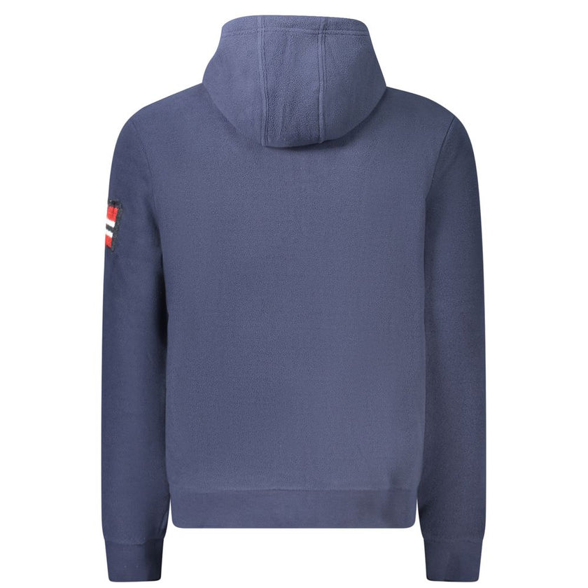 Norway 1963 Blauer Polyester Herren-Kapuzenpullover
