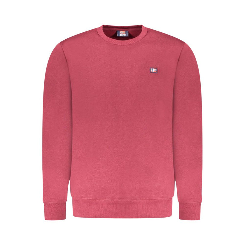 Norway 1963 Rotes Herren-Sweatshirt aus Baumwolle