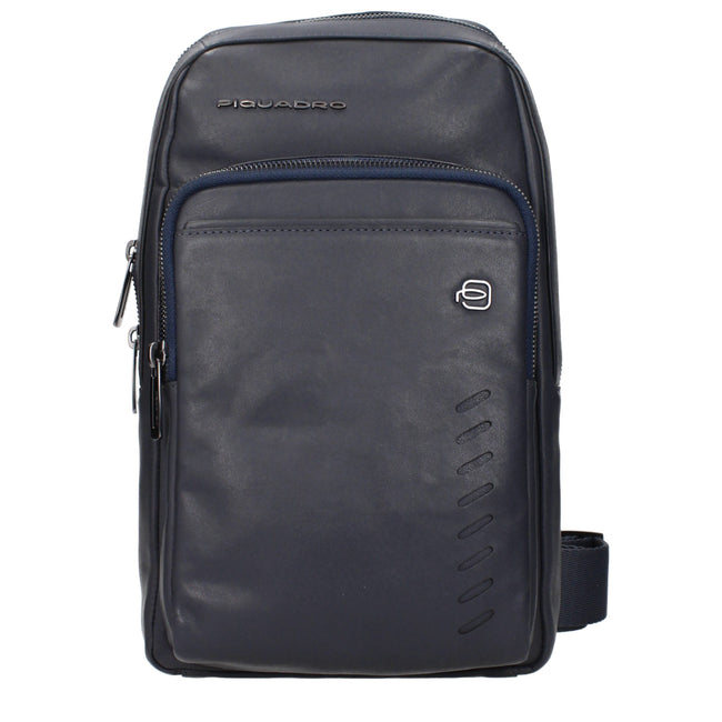 Piquadro Blaue Leder Umhängetasche