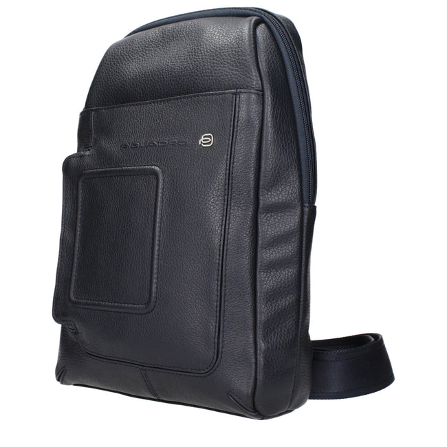 Piquadro Blaue Leder Umhängetasche