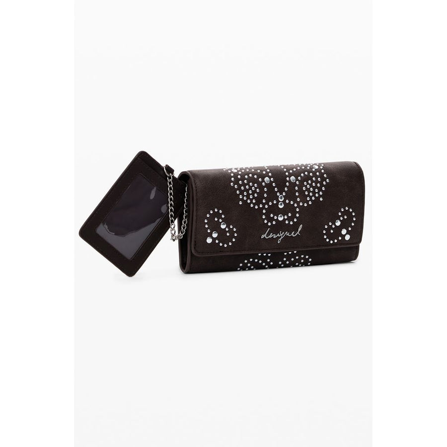 Desigual Marrone Polyurethan Damen Geldbörse