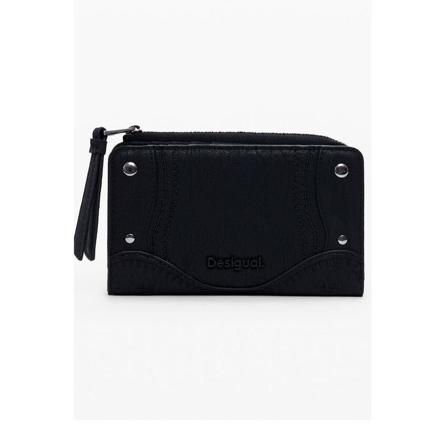 Desigual Nero Poliuretano Damen Geldbörse