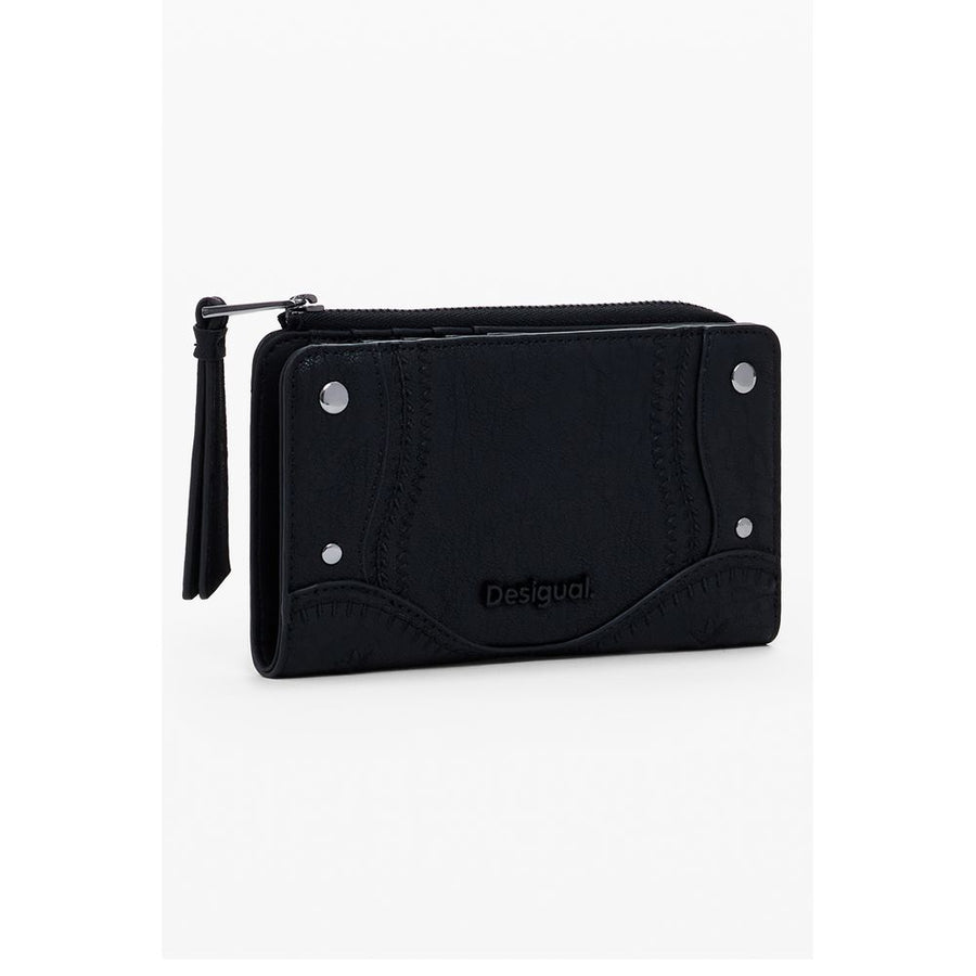 Desigual Nero Poliuretano Damen Geldbörse