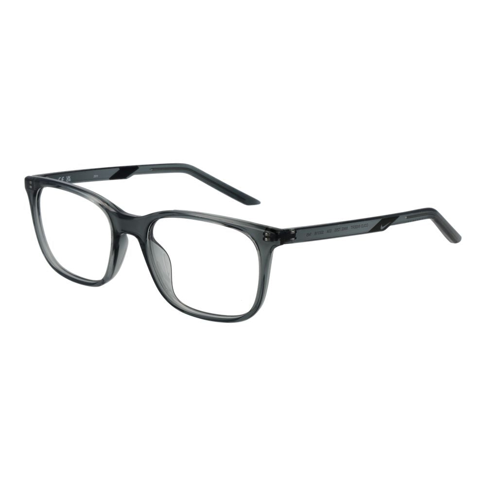 Nike Grey and Silver Stainless Steel Eyeglass Frames