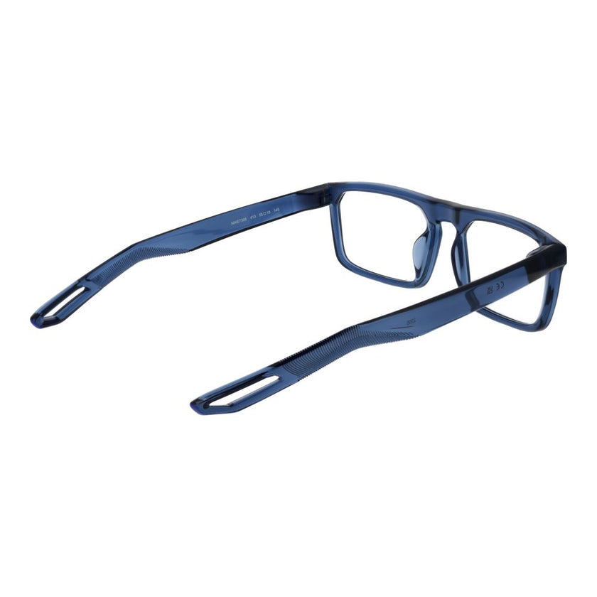 Nike Blaue Brille aus Edelstahl (Gestell)