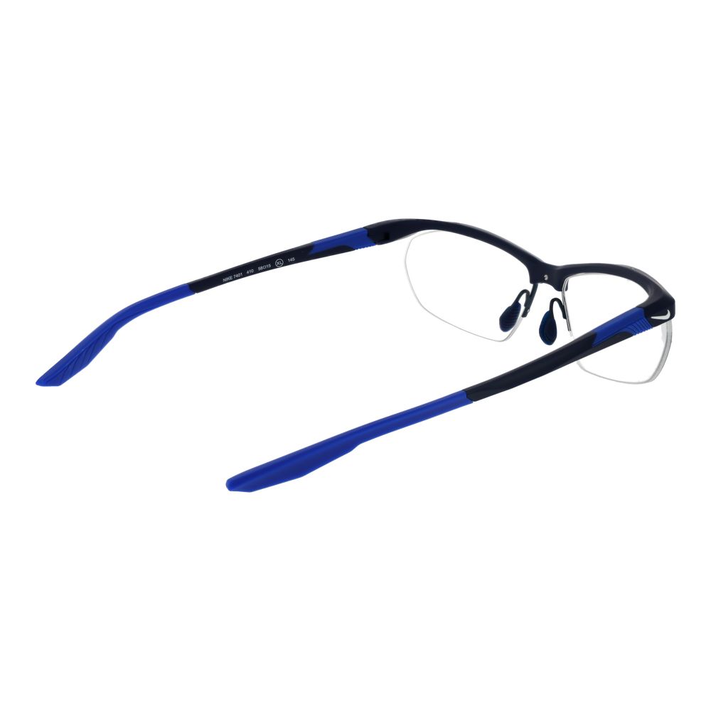 Nike Blaue Brille aus Edelstahl (Gestell)