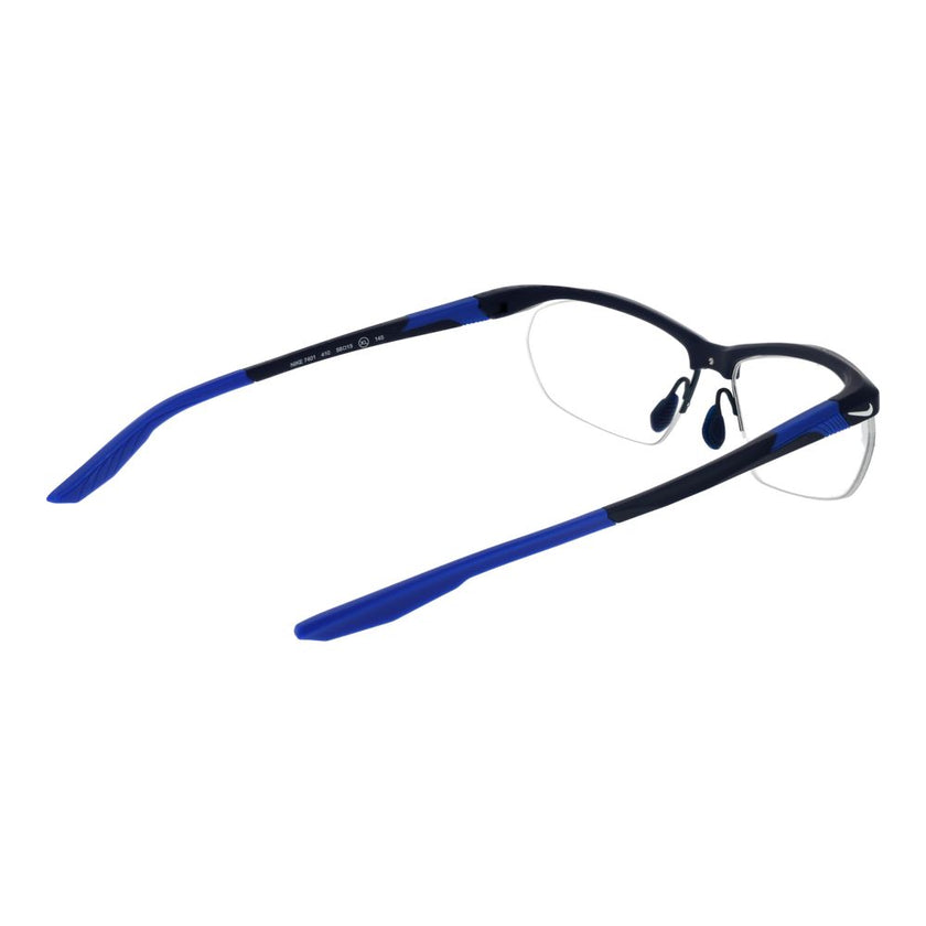 Nike Blaue Brille aus Edelstahl (Gestell)