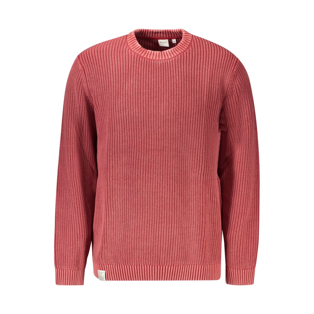 Pepe Jeans Men's Red Cotton Sweater
