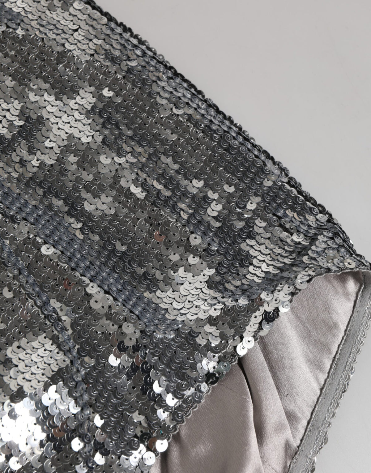 Dolce & Gabbana Silver Nylon Sequin Bodysuit Underwear