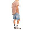 Jack Jones Hellblaue Baumwoll-Bermudashorts