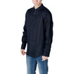 Armani Exchange Blaues Leinenhemd