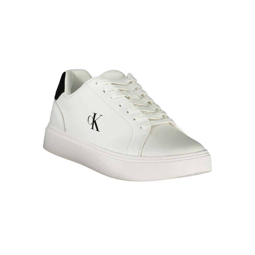 Calvin Klein White Polyurethane Men's Sneaker