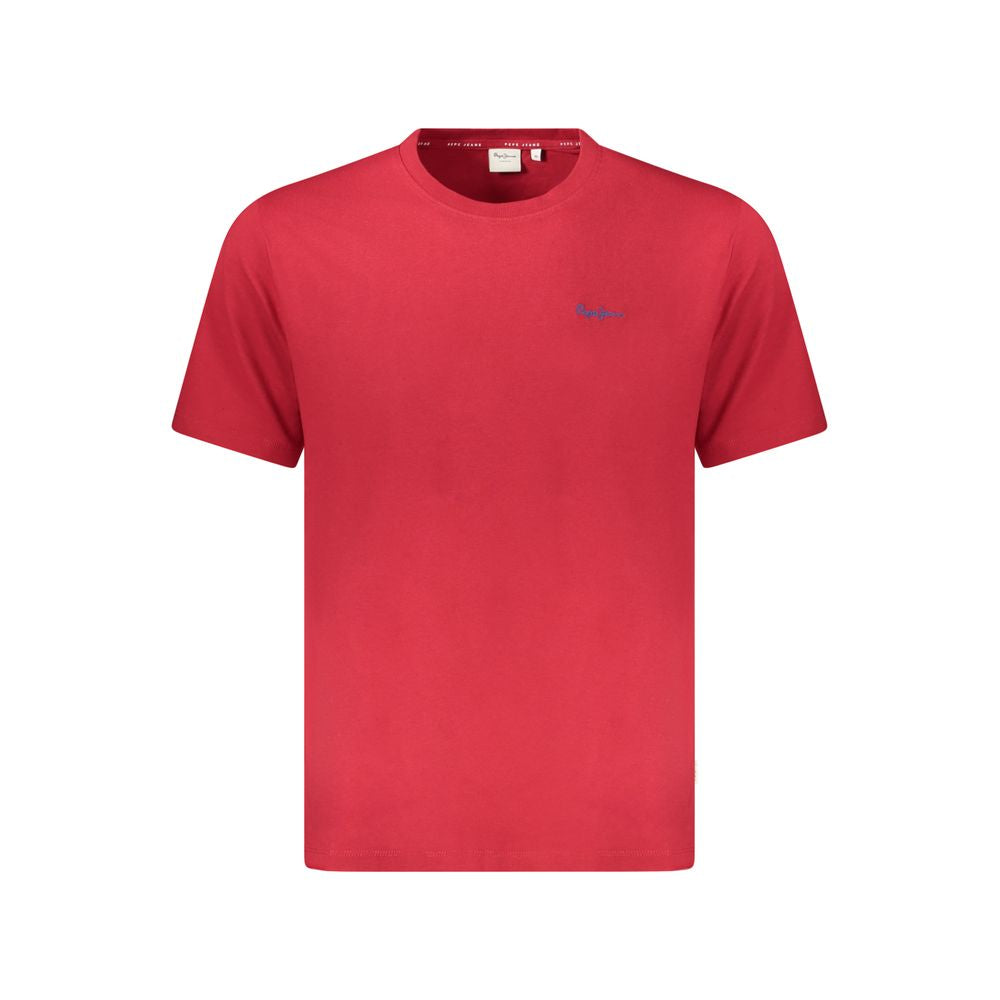 Pepe Jeans Men's Red Cotton T-Shirt