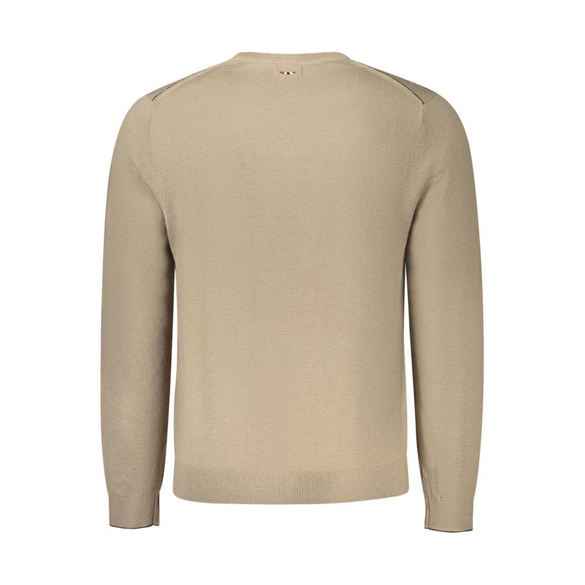 Napapijri Brauner Pullover aus Wolle für Männer