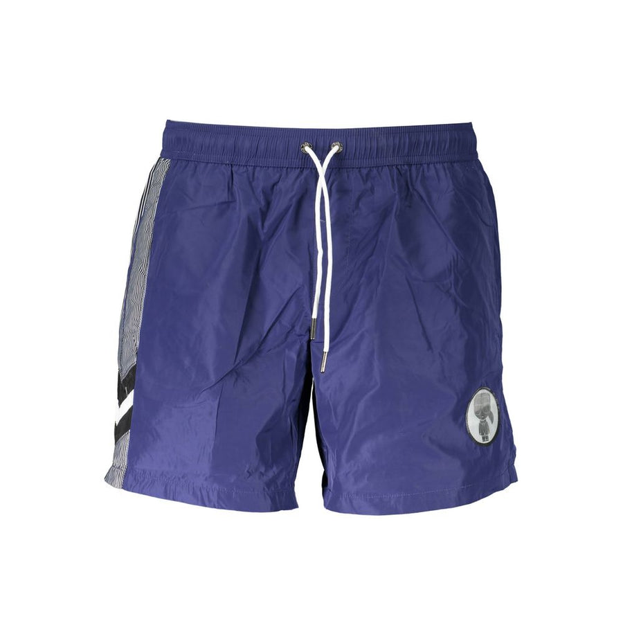 Karl Lagerfeld Blaue Polyester-Badebekleidung