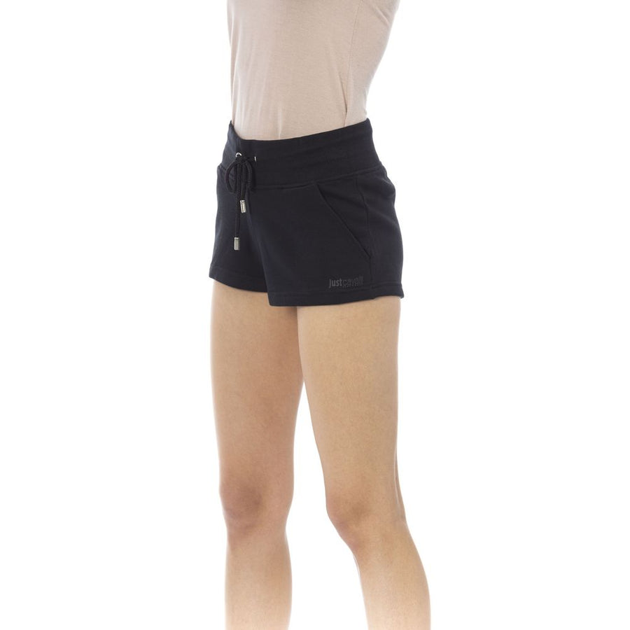 Just Cavalli Schwarze Baumwoll-Shorts für Damen