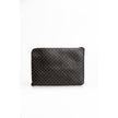 Trussardi Schwarzes Leder Männer Clutch