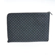 Trussardi Schwarzes Leder Männer Clutch