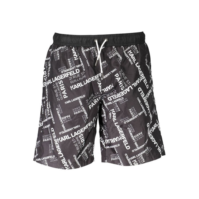 Karl Lagerfeld Schwarze Polyester-Badebekleidung