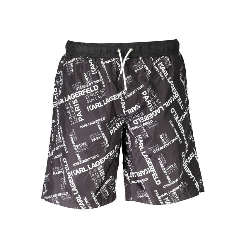 Karl Lagerfeld Schwarze Polyester-Badebekleidung