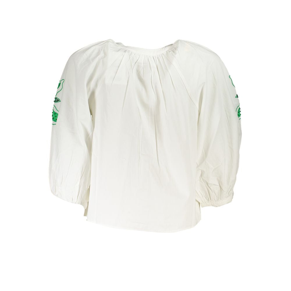Desigual Weißes Polyester-Hemd