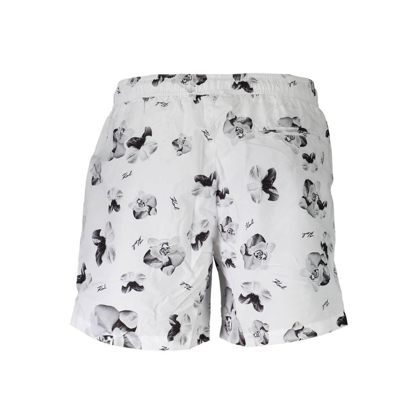 Karl Lagerfeld Weiße Polyester-Badebekleidung
