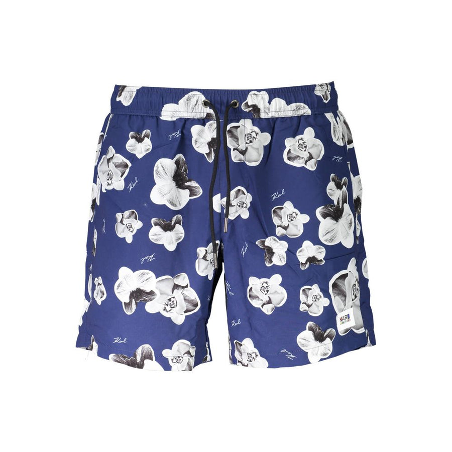 Karl Lagerfeld Blaue Polyester-Badebekleidung