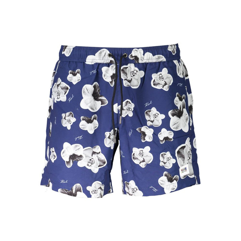 Karl Lagerfeld Blaue Polyester-Badebekleidung