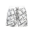 Karl Lagerfeld Weiße Herren-Badeshorts aus Polyester