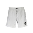 Karl Lagerfeld Weiße Herren-Badeshorts aus Polyester