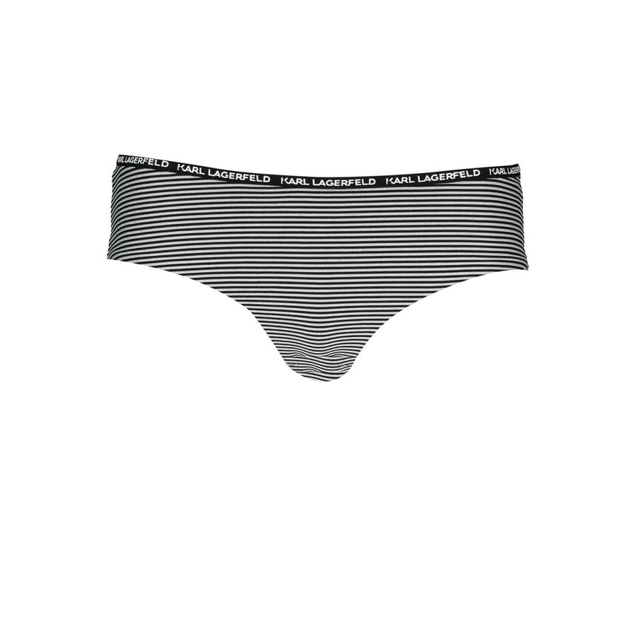 Karl Lagerfeld Schwarz Elastan Bademode