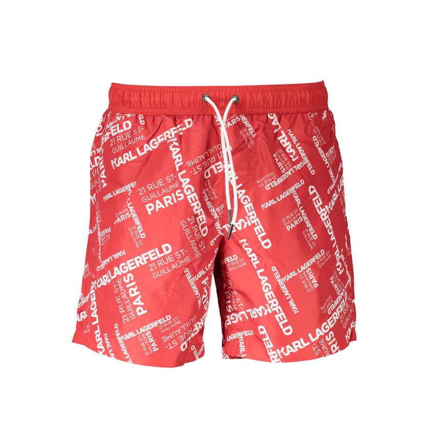 Karl Lagerfeld Rote Polyester-Badebekleidung