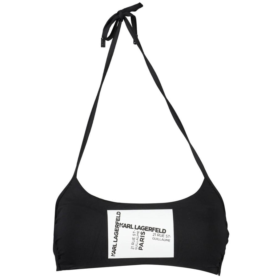 Karl Lagerfeld Schwarz Elastan Bademode