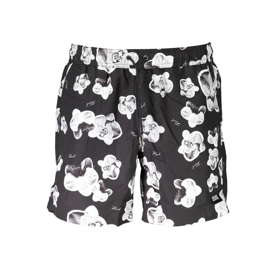 Karl Lagerfeld Nero Polyester Herren Badeshorts