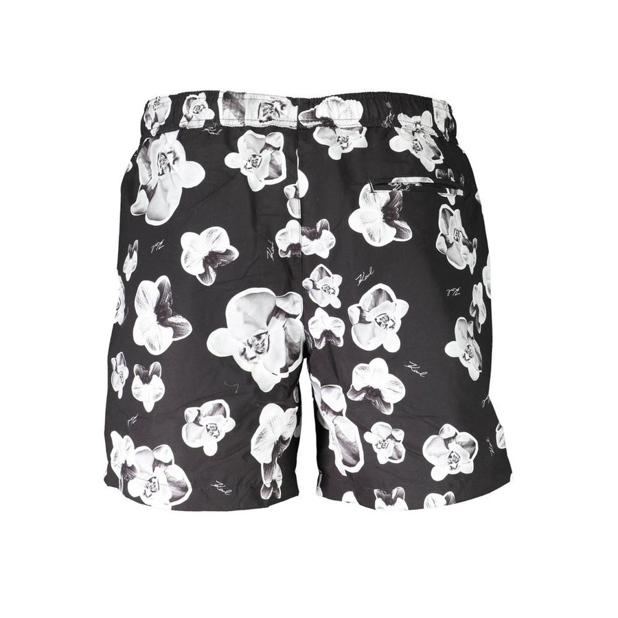 Karl Lagerfeld Nero Polyester Herren Badeshorts